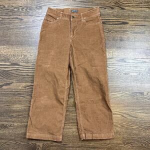 Toad&Co Pants Womens 0 Brown Corduroy Straight Leg 5 Pocket Casual Mid Rise